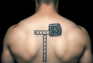 A Stanley fat max 25' tape measure going down your forarm tattoo idea