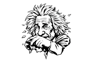 Einstein at a bank tattoo idea