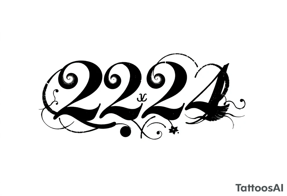a tatto that says 224 tattoo idea