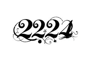 a tatto that says 224 tattoo idea