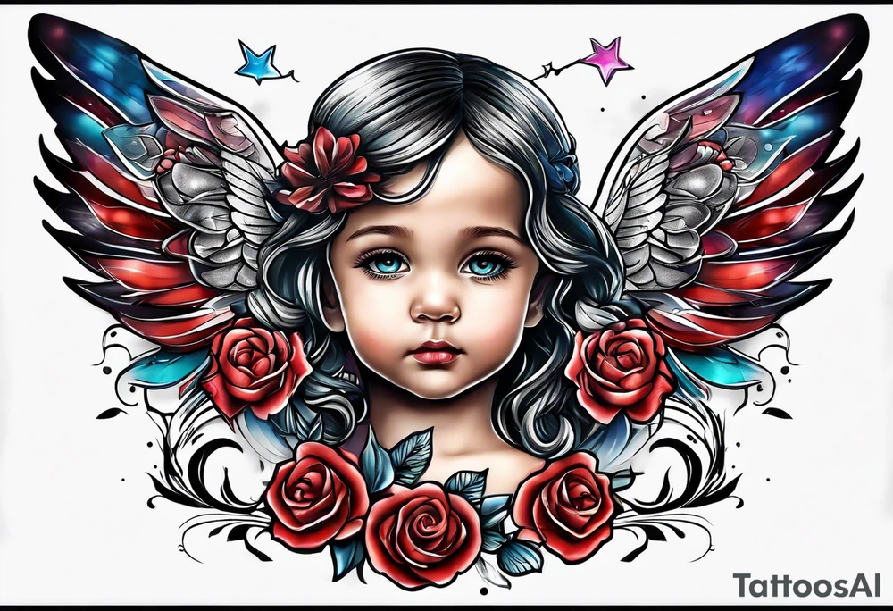 infant loss memorial tattoo for twins tattoo idea