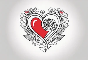 Mom heart tattoo idea