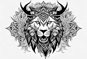 Nordic hunter tattoo idea