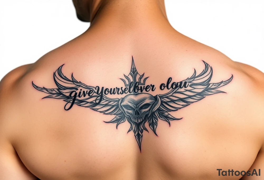 give yourself over to absolute pleasure tattoo idea