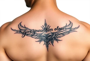 give yourself over to absolute pleasure tattoo idea