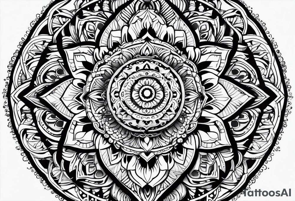 Mandala full arm tattoo idea