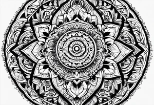 Mandala full arm tattoo idea