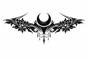 neckline tattoo along the collarbone tattoo idea