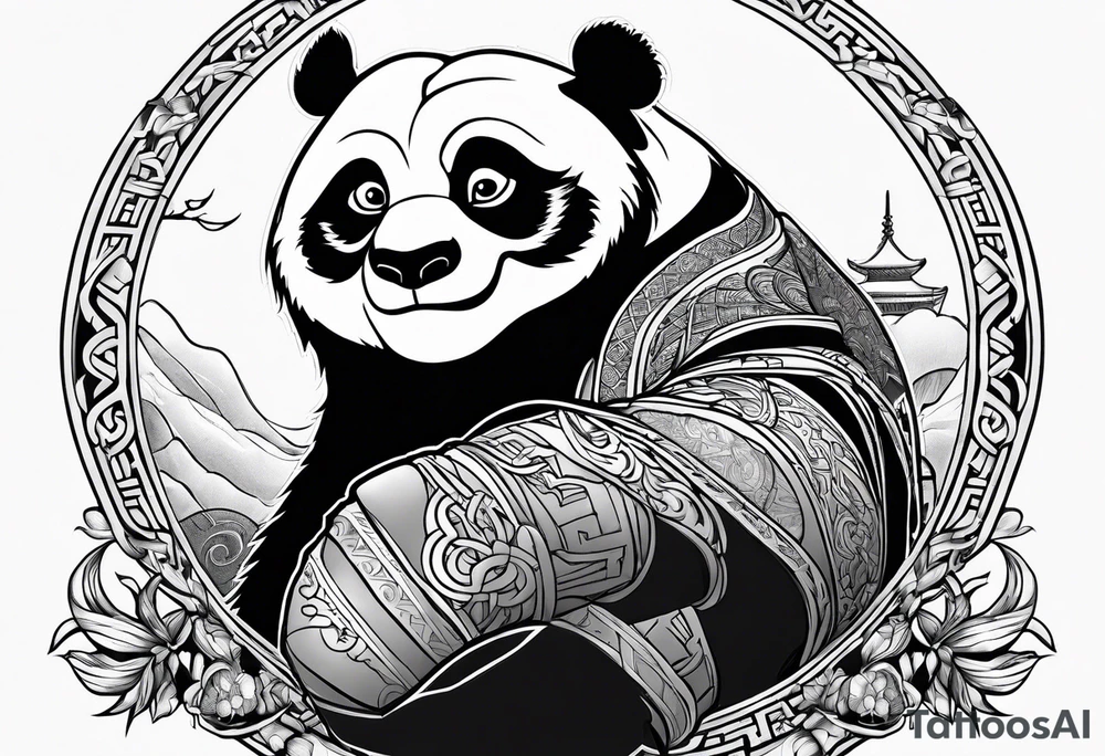 kung fu panda tattoo idea