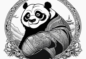 kung fu panda tattoo idea