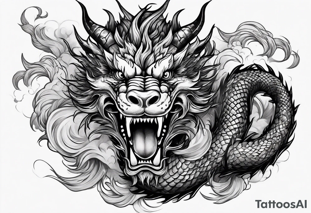 Chinese dragon, ARES tattoo idea
