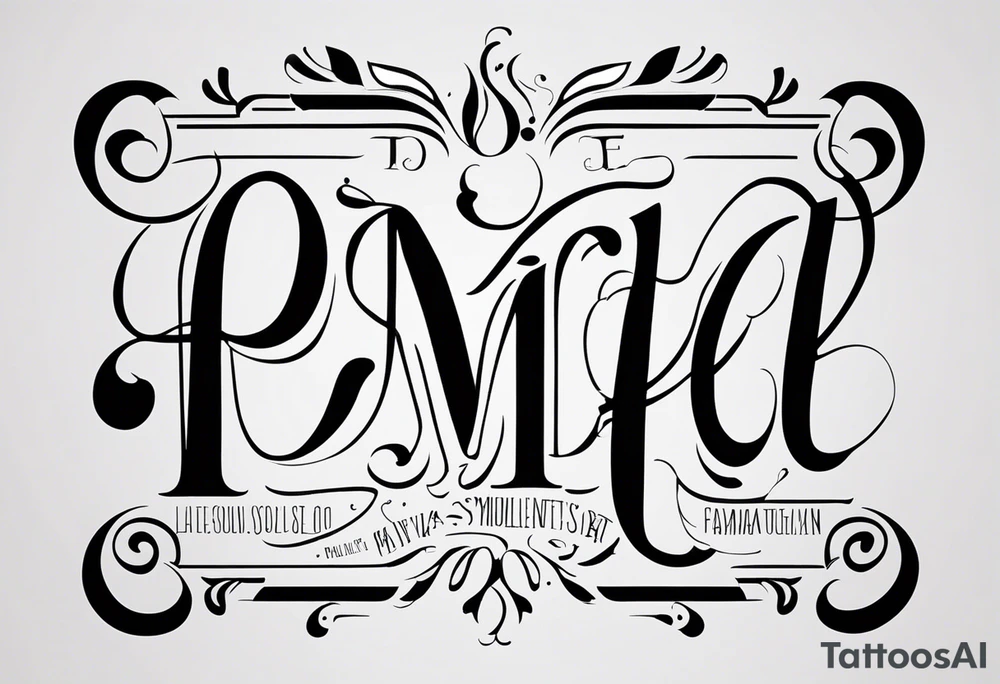 Pamela minimalista tattoo idea