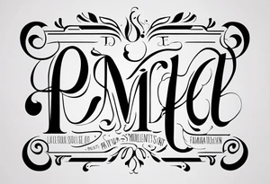 Pamela minimalista tattoo idea
