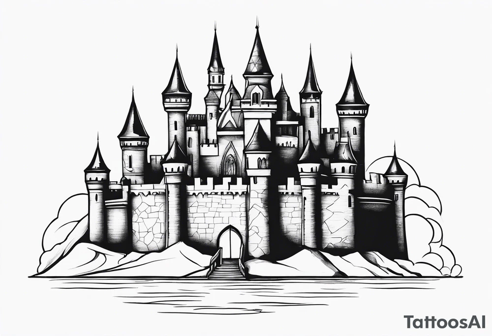 castle tattoo idea