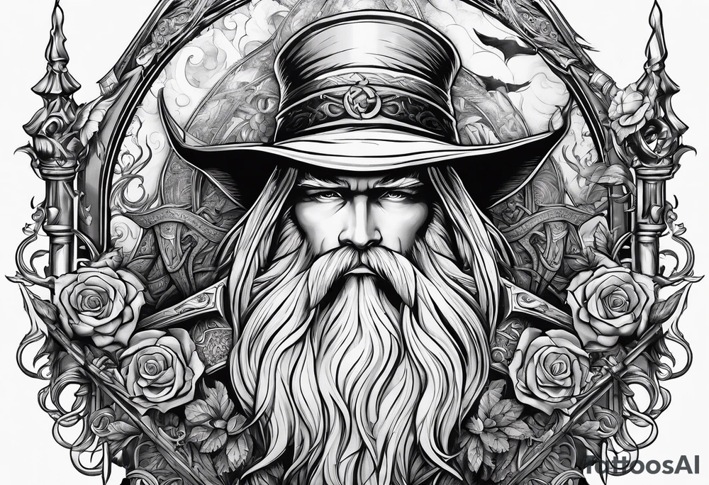 Wizardry, Weapons, Fantasy tattoo idea