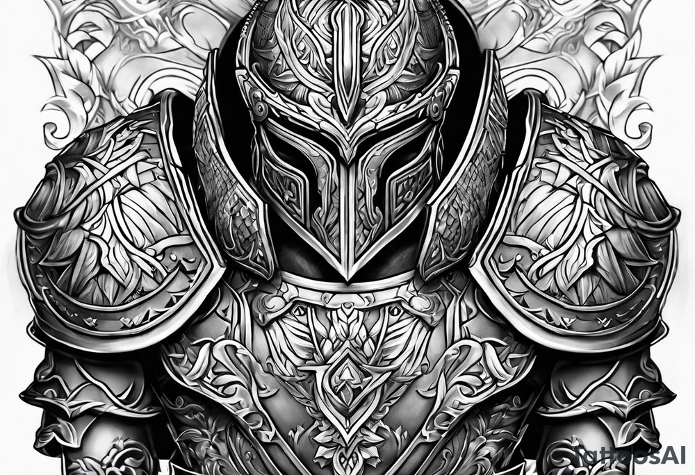 greaves armor tattoo idea