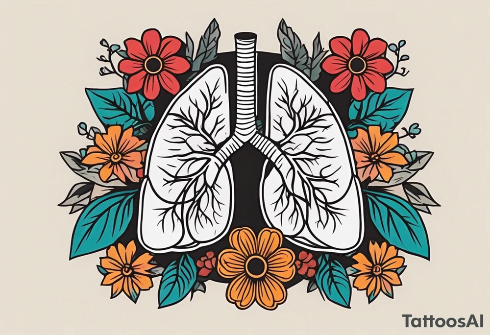 human lungs

old school vintage simple traditional design surrounded by vintage flowers


bold color simple tattoo idea