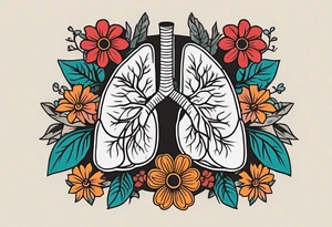 human lungs

old school vintage simple traditional design surrounded by vintage flowers


bold color simple tattoo idea