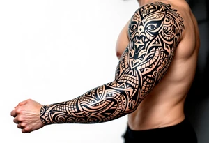 arawak Trinidadian indo tribe inspired tattoo idea