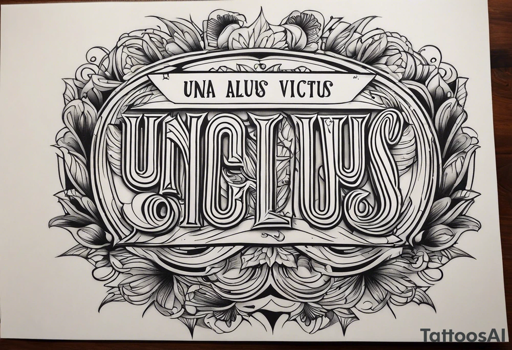 una salus victus tattoo idea