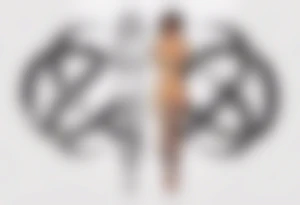 infinite symbol and 2 woman symbol merged with man symbol tattoo idea