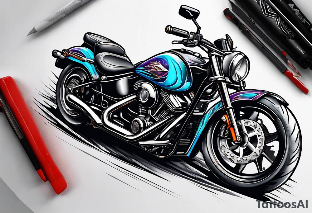 Motorcycle tattoo idea
