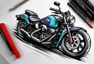 Motorcycle tattoo idea