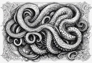 outstretched tentacles tattoo idea