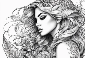 Mermaid tattoo idea