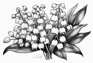 Lily of the valley tattoo idea