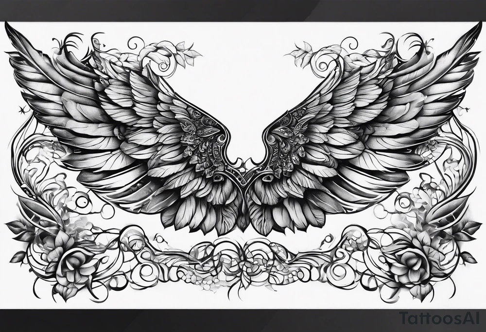 DNA helix 
leaf
cloud
angel wing tattoo idea