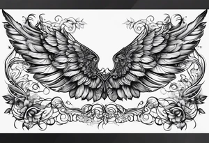 DNA helix 
leaf
cloud
angel wing tattoo idea