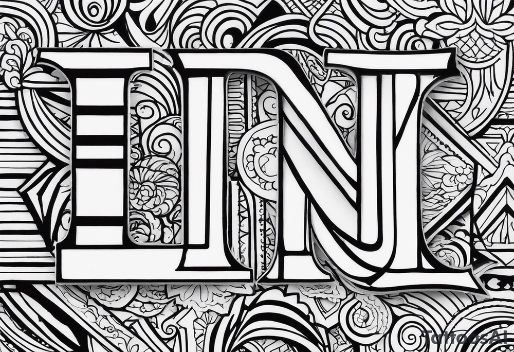 I want to letters "ABC" tattoo idea