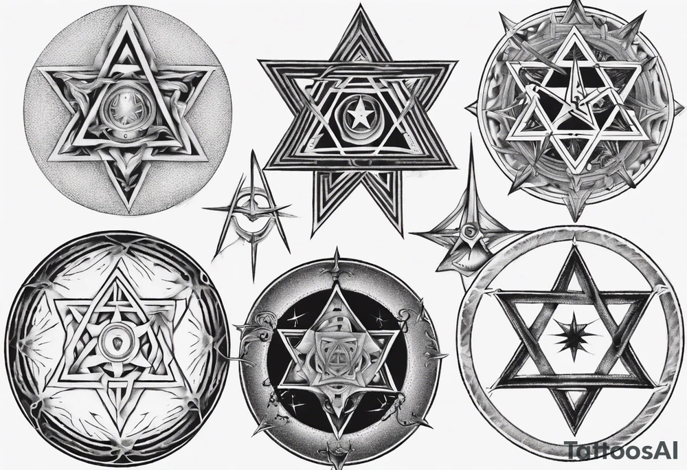 Tool band heptagram tattoo idea