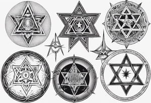 Tool band heptagram tattoo idea