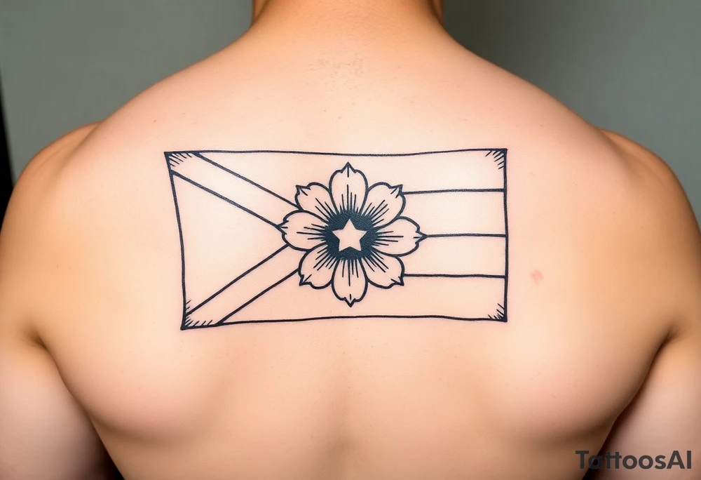 Puerto Rico flag island  Flor de Maga tattoo idea