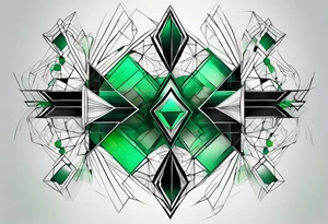 lines around wrist, abstract, green and black, covered from wrist to forearm, fully covered, no borders, blackwork, no people tattoo idea