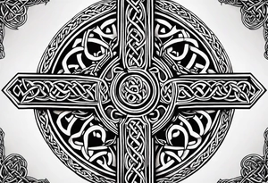 Celtic cross tattoo idea