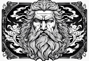 Zeus dominance Lightning strike tattoo idea