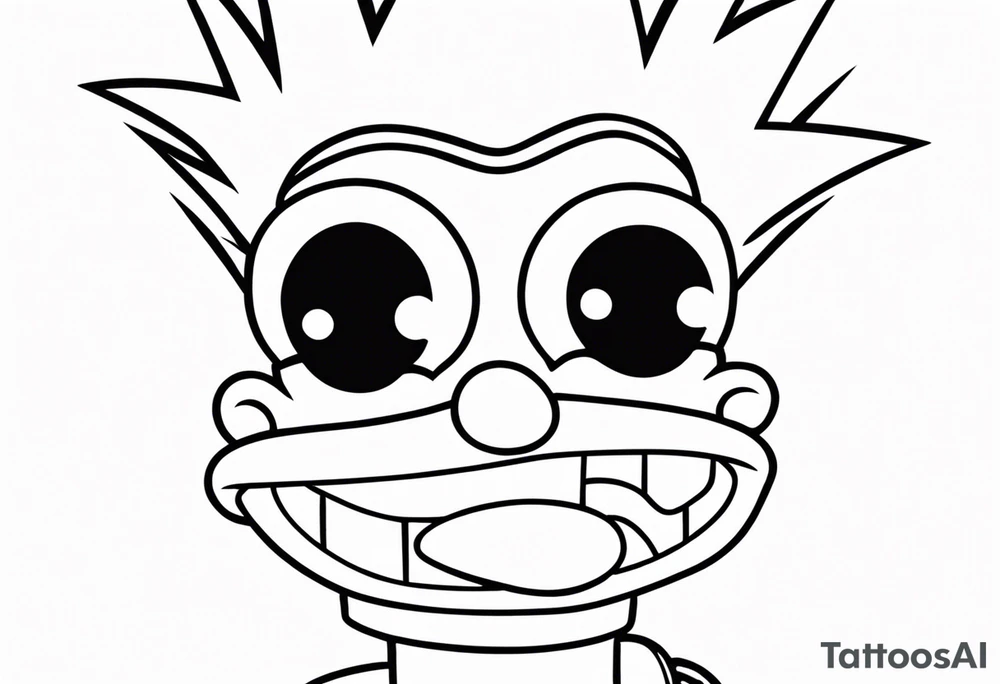 BART SIMPSON AS AN ESHAY tattoo idea