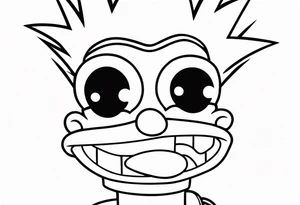 BART SIMPSON AS AN ESHAY tattoo idea