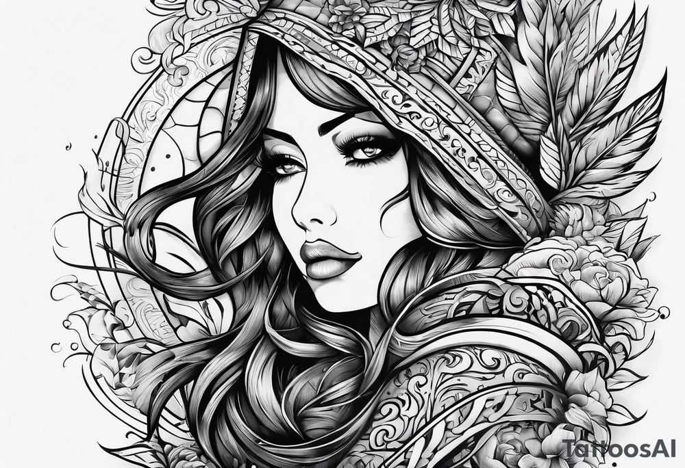 the word proof in bold text with a sad effect tattoo idea