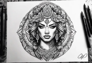 Represent strength and self awareness and discipline tattoo idea