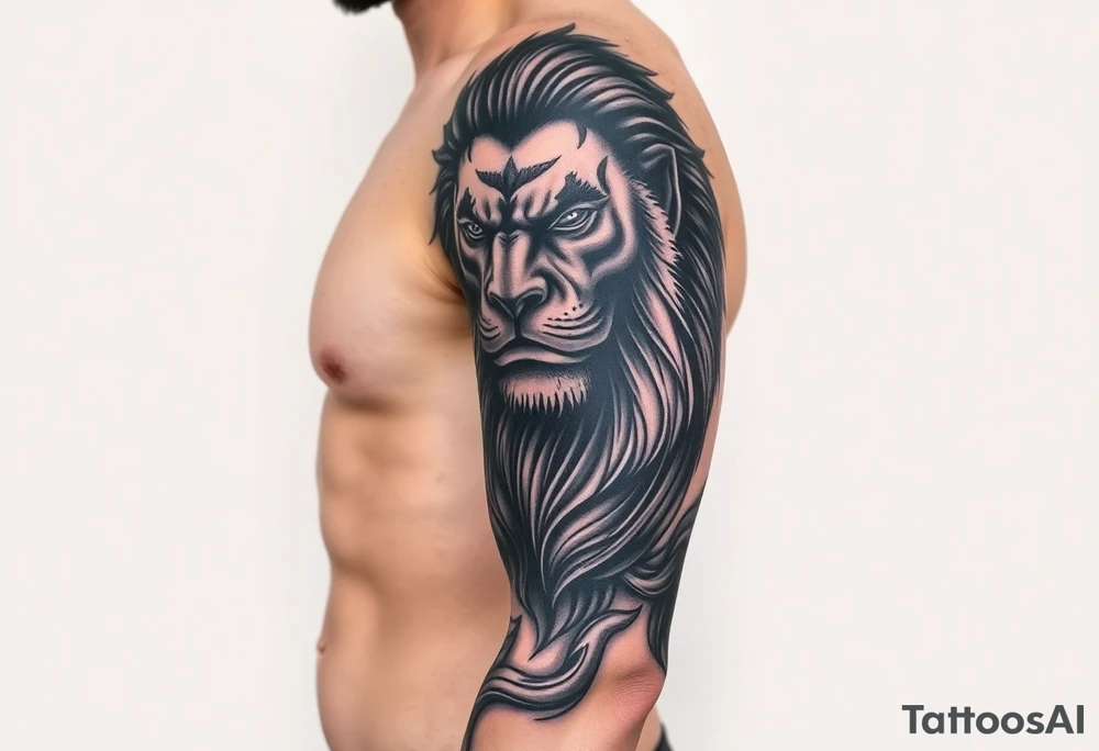 a Jungle King tattoo idea