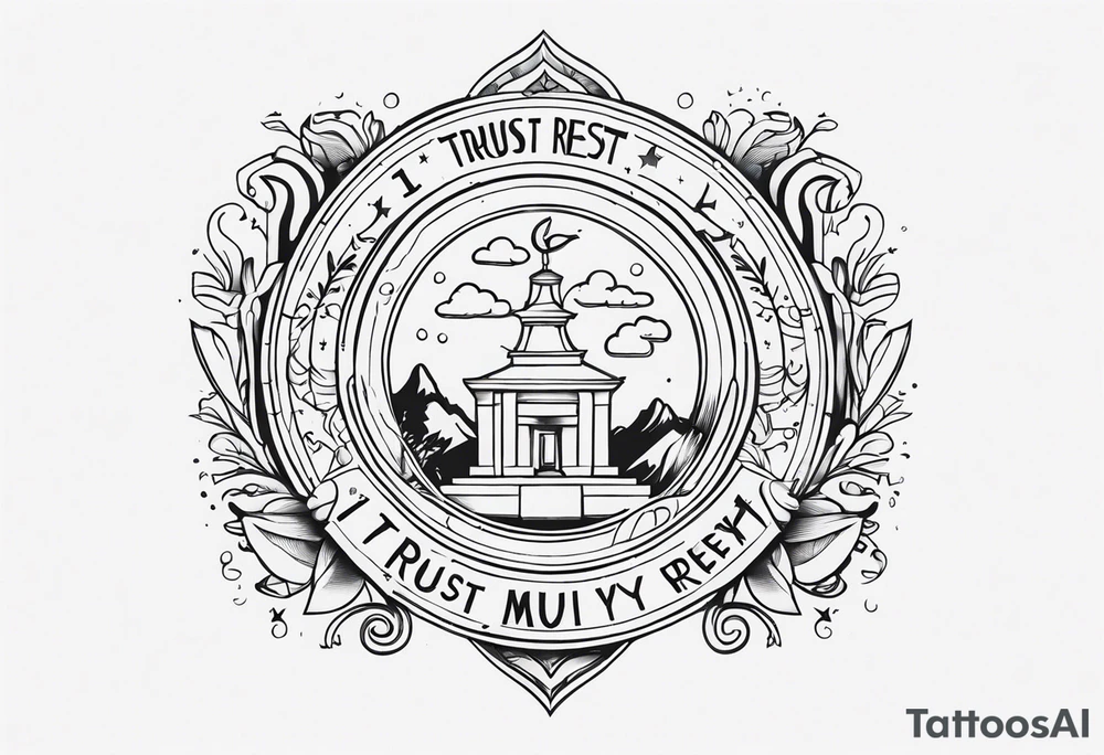 I trust and rely myself tattoo idea