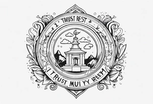 I trust and rely myself tattoo idea