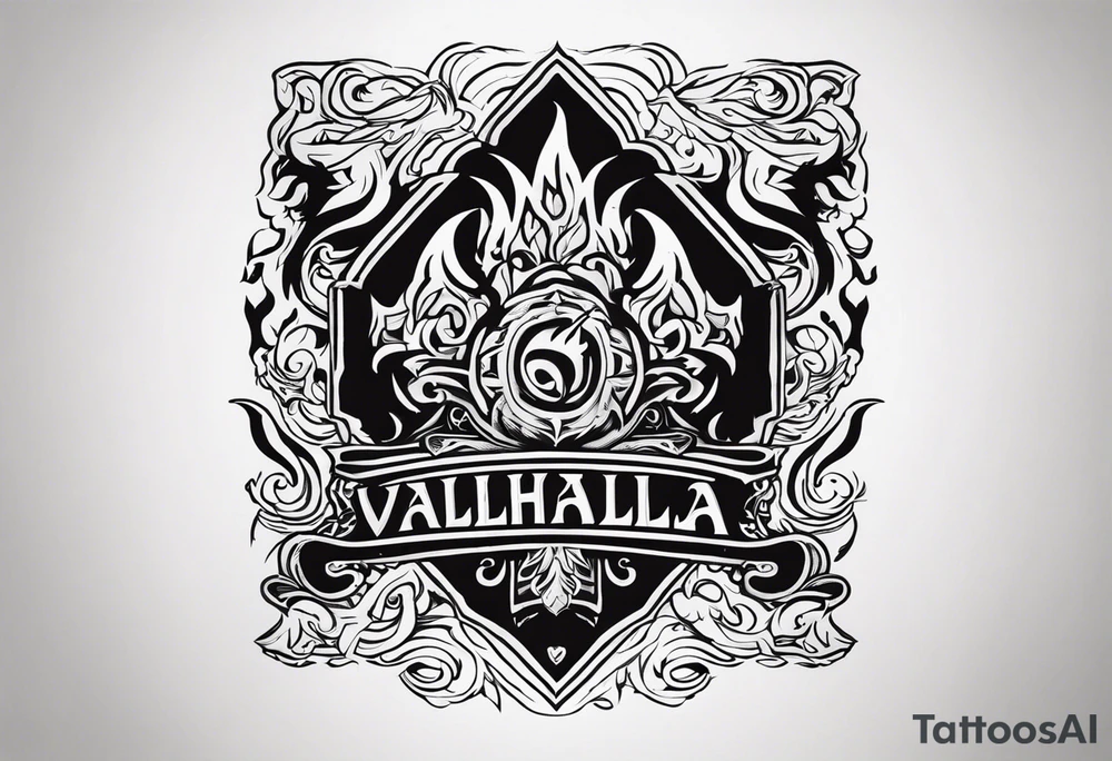 Valhalla fire tattoo idea
