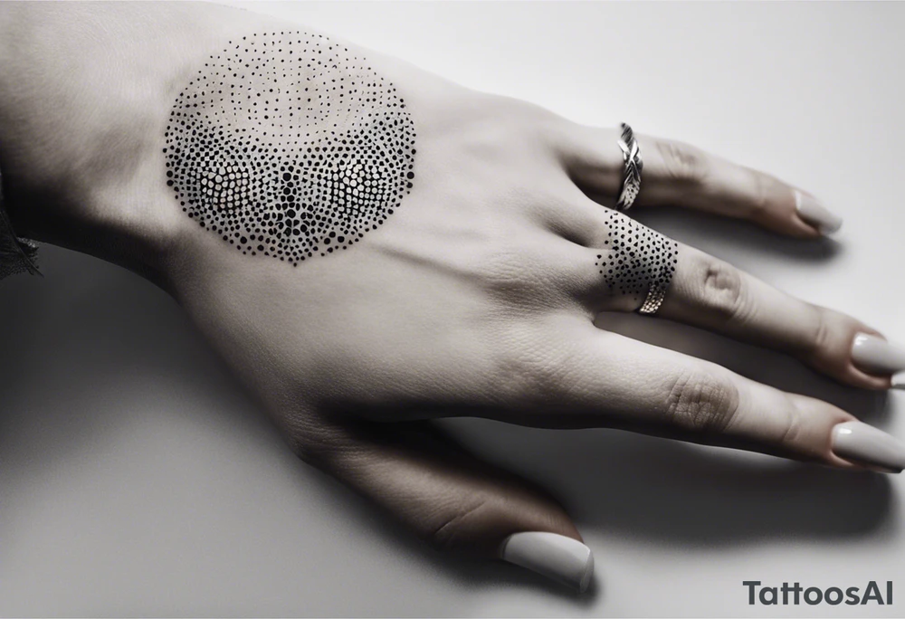lines on hand tattoo idea