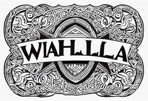Valhalla steps shield tattoo idea