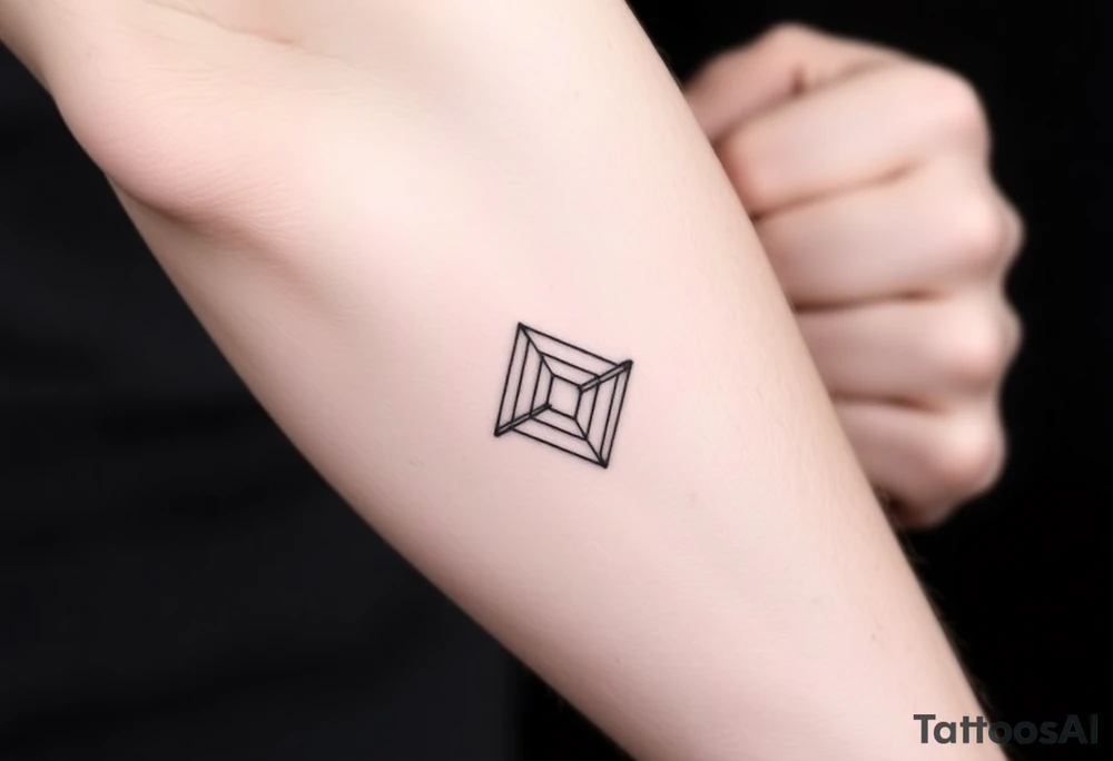geometric lines tattoo idea